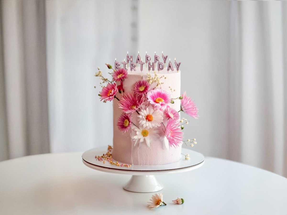 Happy Birthday Kaarsen Goud