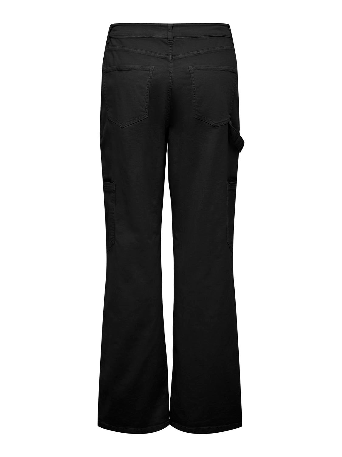 ONLVOX Hohe Taille Karotte Cargo-Hose Black