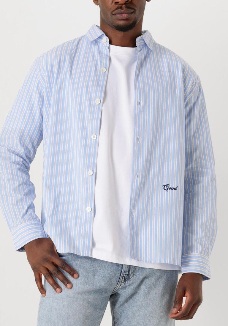 lichtblauwe the goodpeople casual overhemd sogood