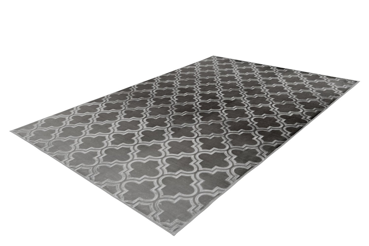 Kortpolig vloerkleed Blissique Antraciet Modern, Klassiek 120 x 170 cm