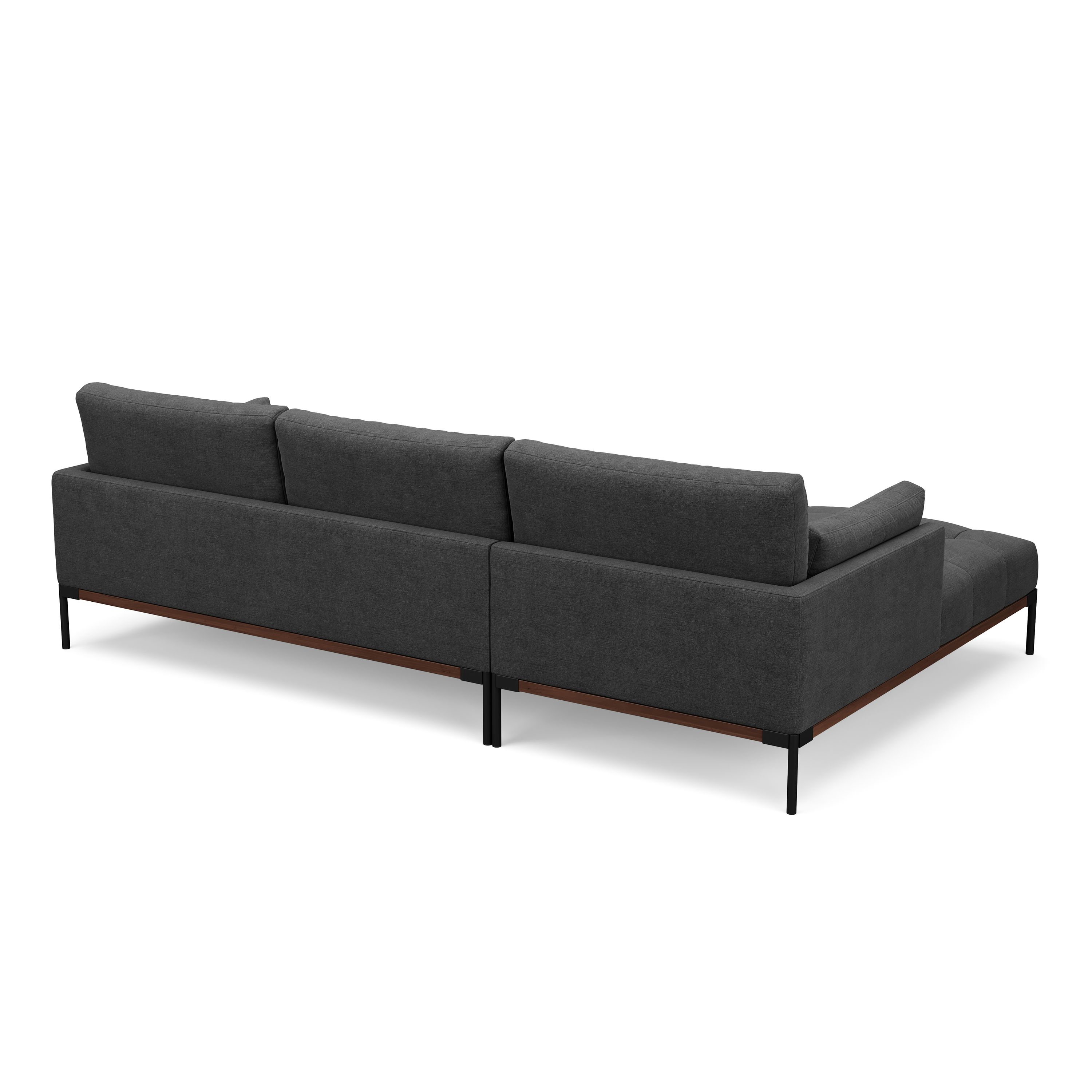 Ecksofa TIMBER links anthrazit