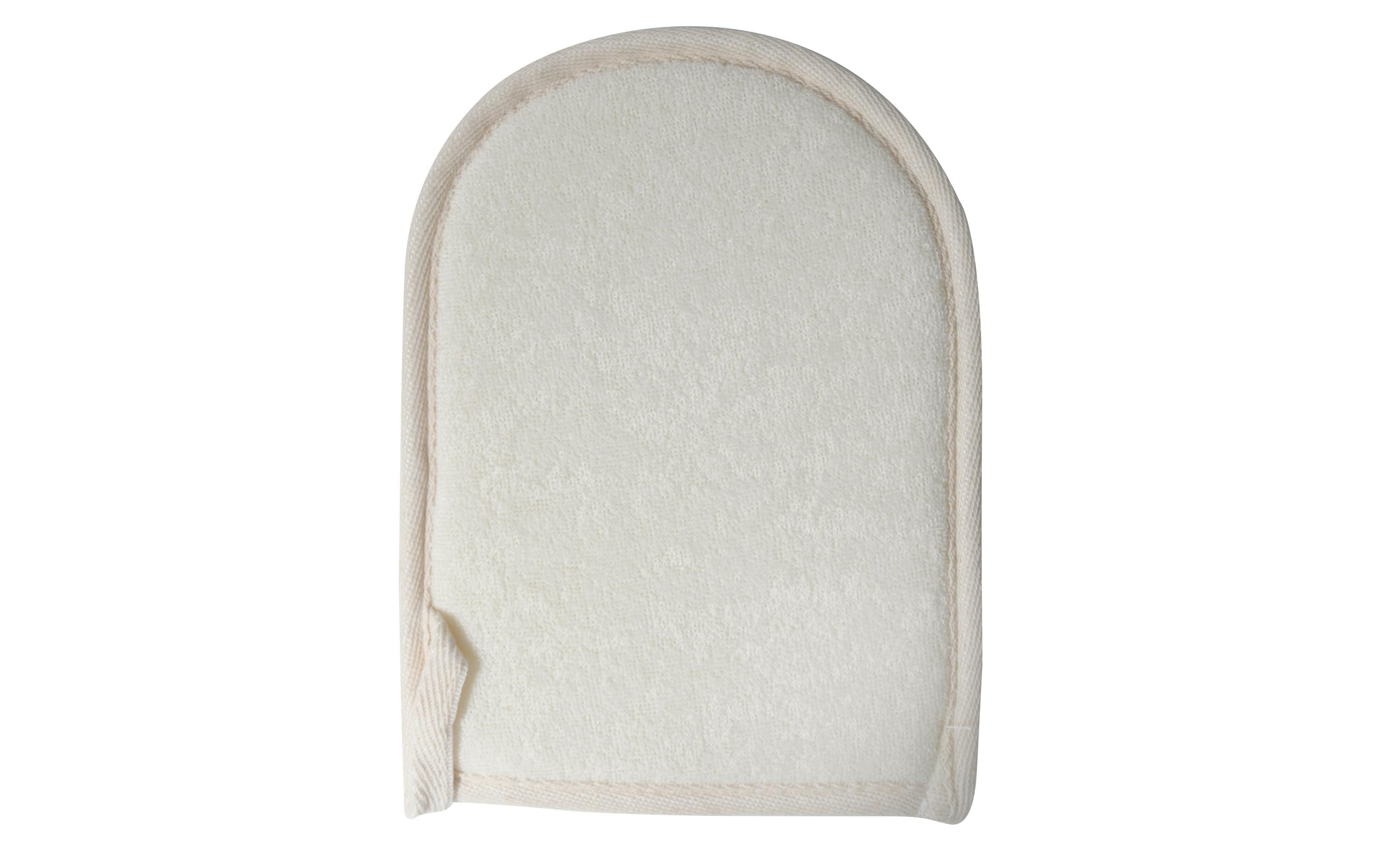 Peelinghandschuh aus Sisal 23.5 x 16 cm, WeissBadehandschuh