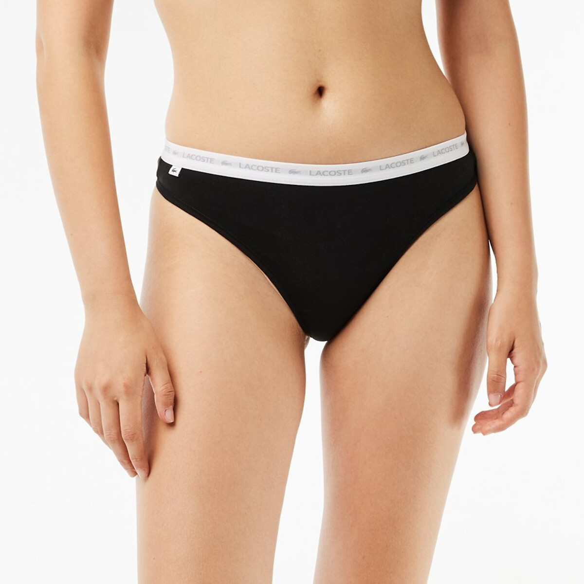 LACOSTE<br>Conjunto de 3 tangas de algodão