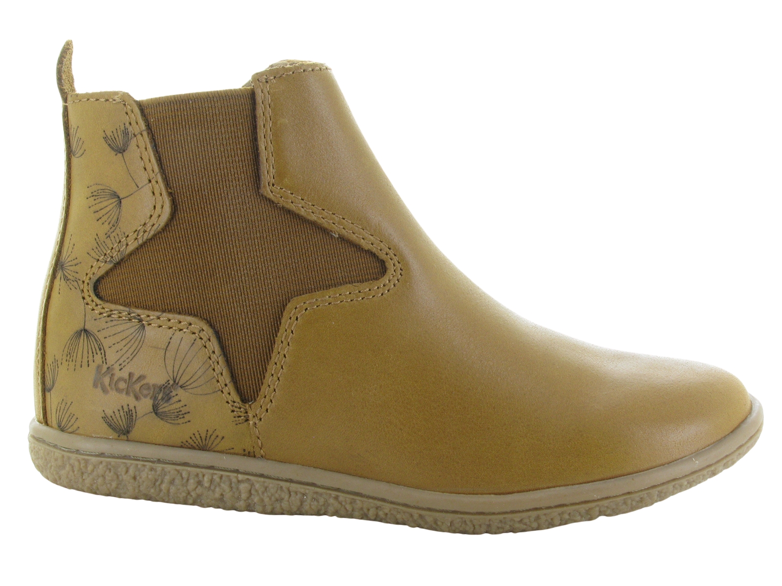 Kickers-744611 Cuir Camel