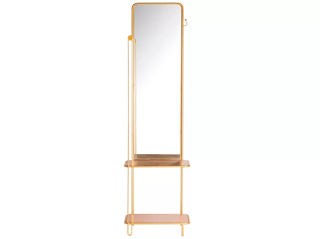 Miroir haute en fer doré 51x30x183 cm