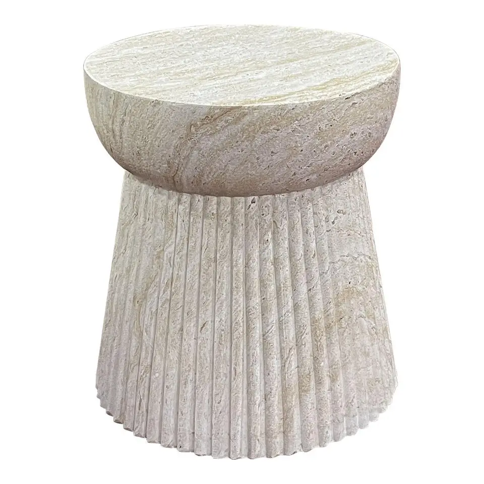 Sidetable Fiberclay Naturel - 37x37x43cm - Bonn