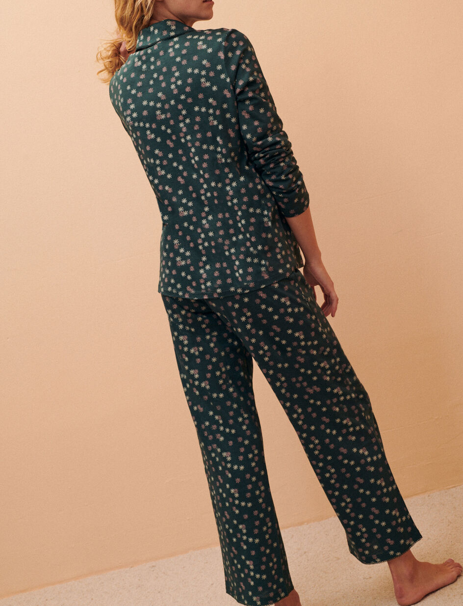 Veste de pyjama - snow vert nuit