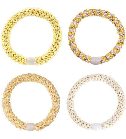Kknekki Haargummis - 4er-Pack - Gelb/Creme
