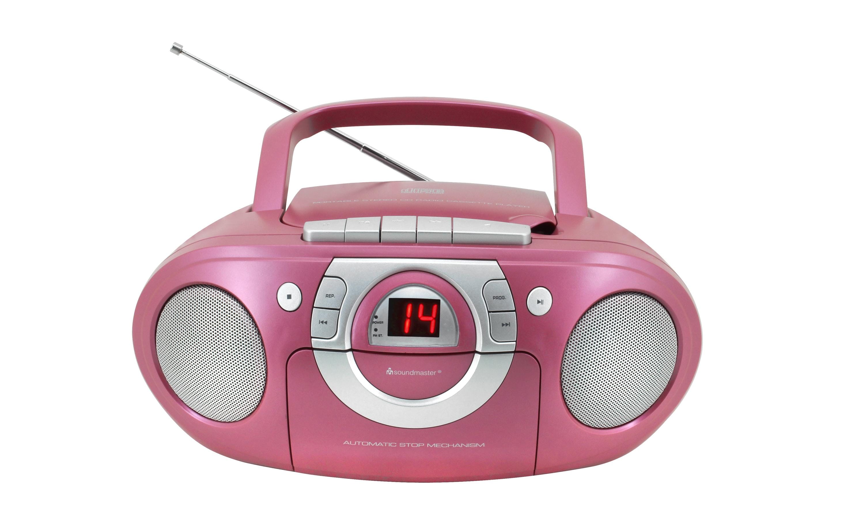 Radio/CD-Player SCD5100PI PinkRadio-Kassettenspieler mit CD-Spieler