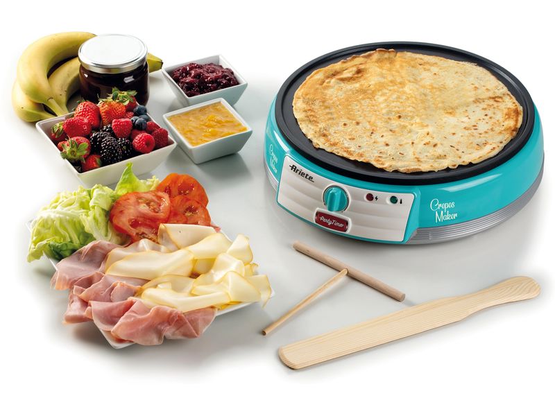 Ariete Crêpe Maker Party Time ARI-202-BL 1000 W, Blau Küchengerät zur Herstellung von Crêpes
