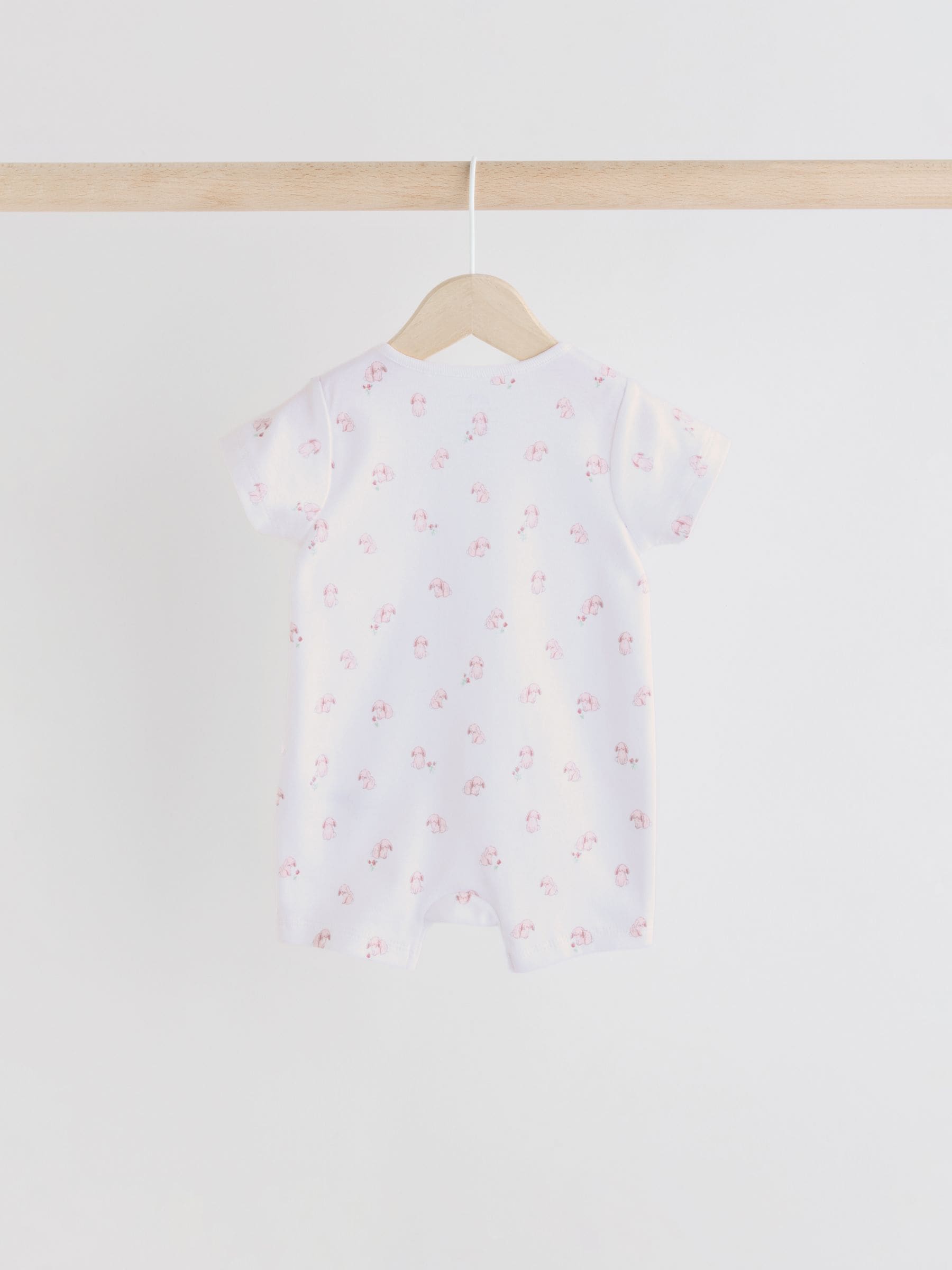 Roze - Verpakking van 3 babyrompertjes met tweewegrits (0mnd-3jr)