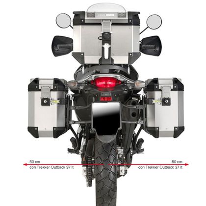 Support valises Givi pour valises Trekker Outback