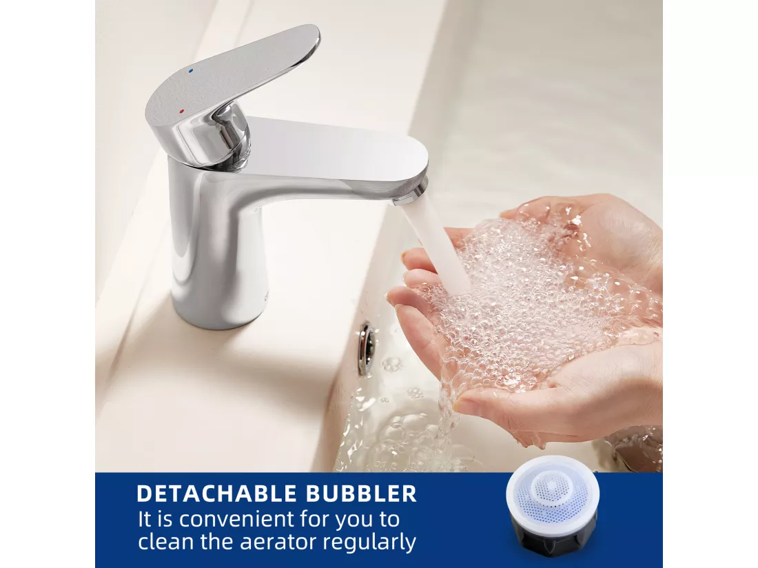 Cecipa max Mitigeur de lavabo Robinet noir Robinet de salle de bain en acier inoxydable,EU Modèle