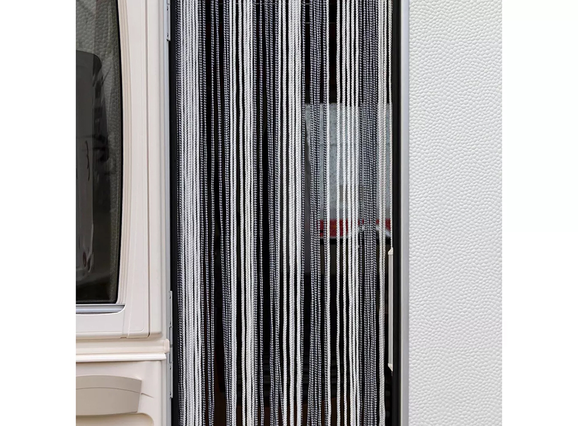 Arisol koordgordijn 190 x 60 cm - white/grey