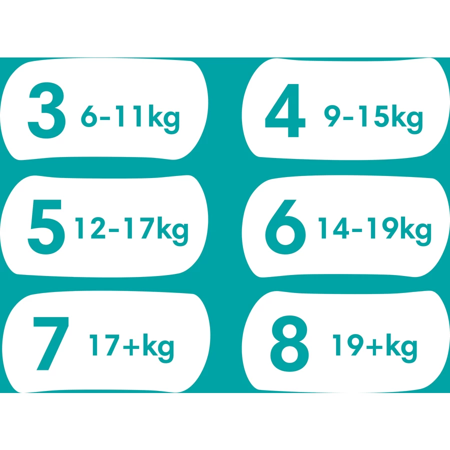 Pampers Baby-Dry Pants, Gr. 8  Extra Large, 19kg+, Monatsbox (1 x 117 Pants)