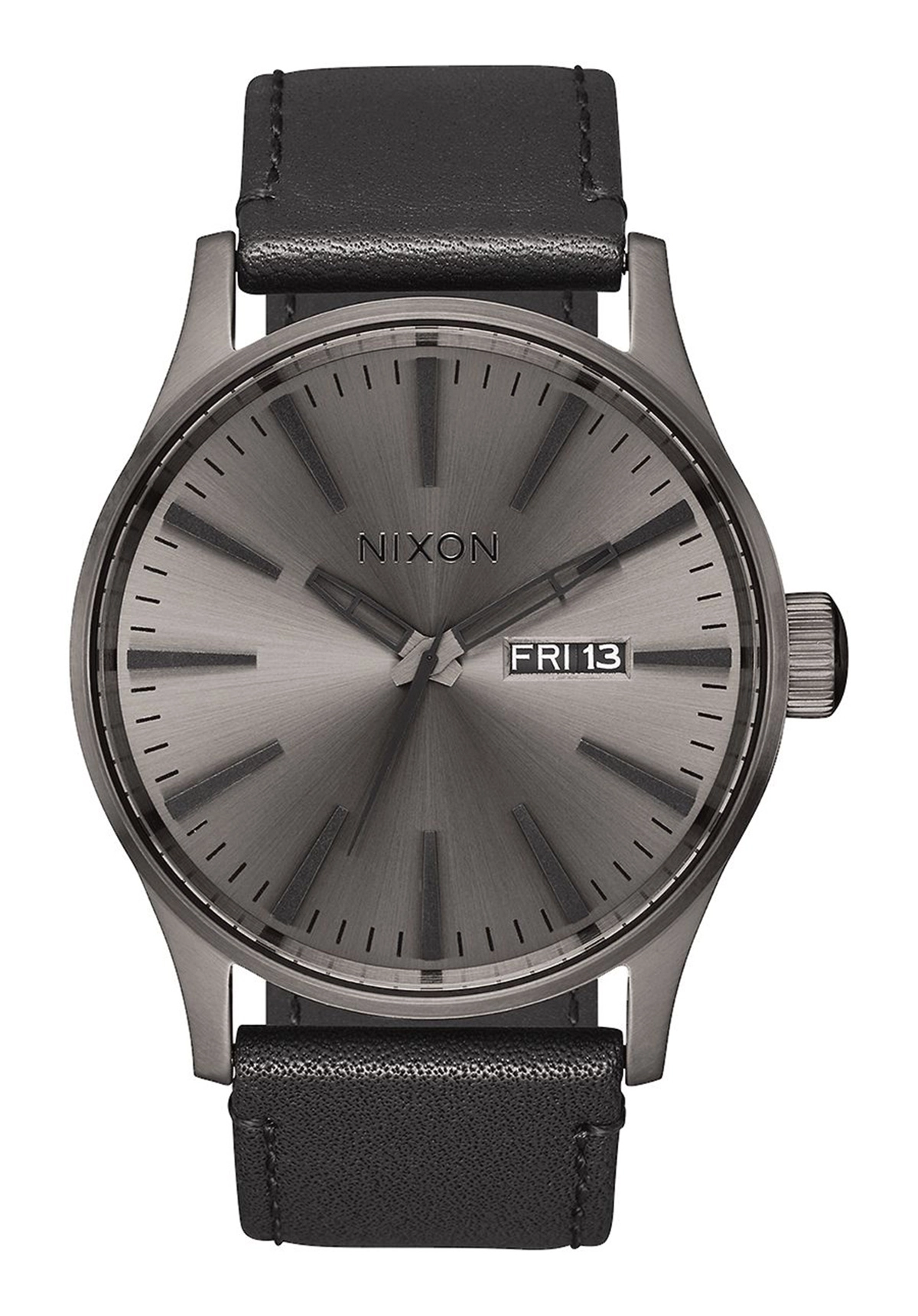 Nixon The Sentry Leather Gunmetal / Black A1051531