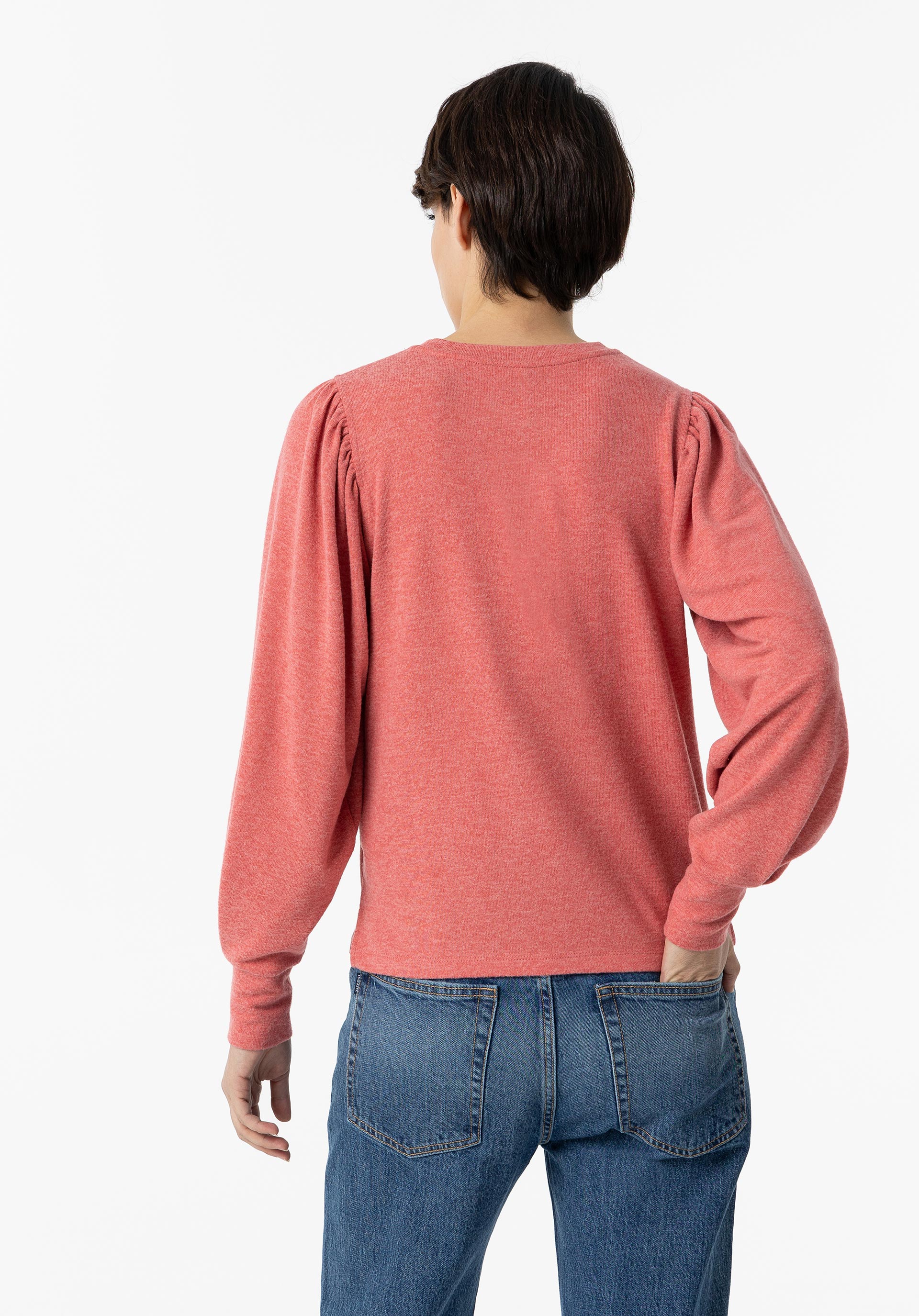 T-shirt Toque Suave com Texto Frontal