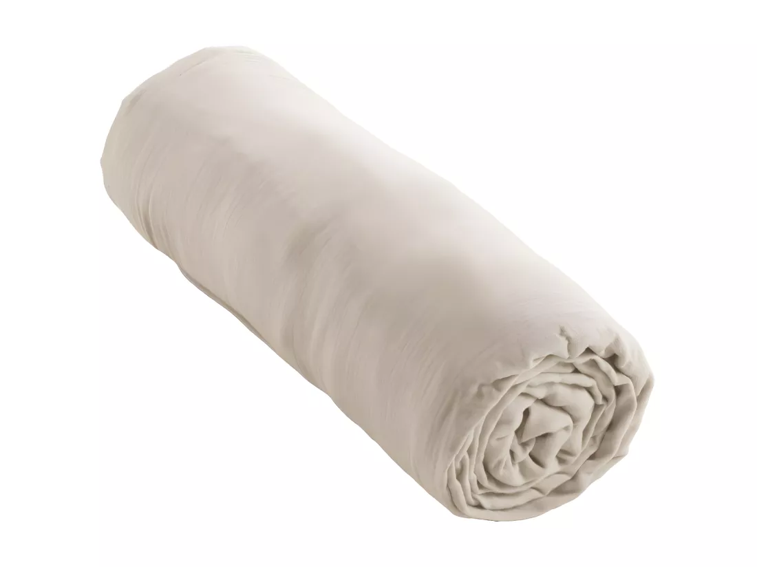 Drap plat 240 x 300 cm en double gaze de coton écru - PEPA