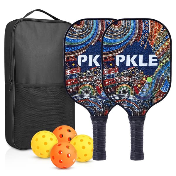 INF Pickleball-sett - glassfiberracketer, baller og bag  9