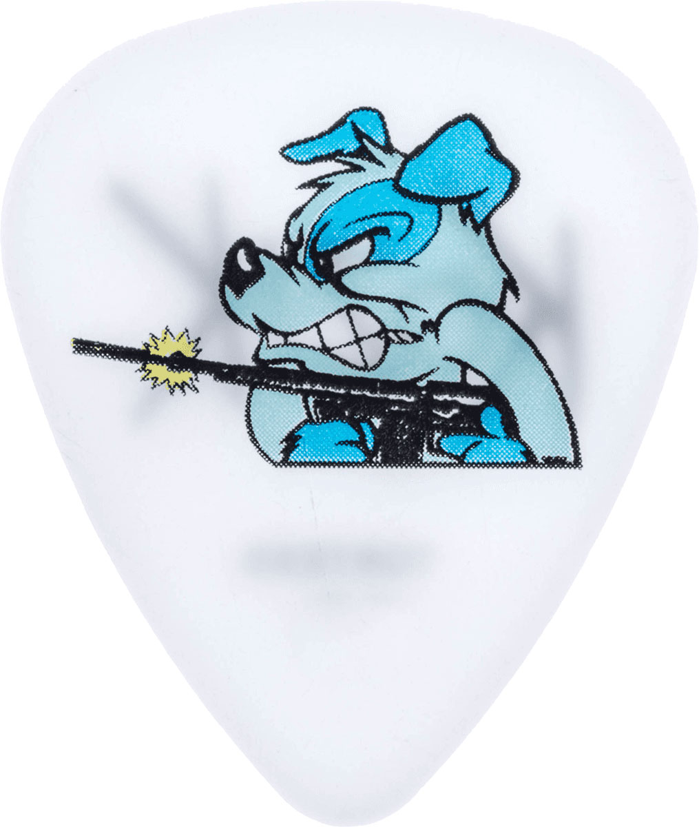 Jim Dunlop Frank Kozik, Sachet De 36, Anger Management Issues, White 0.60 Mm - Médiators