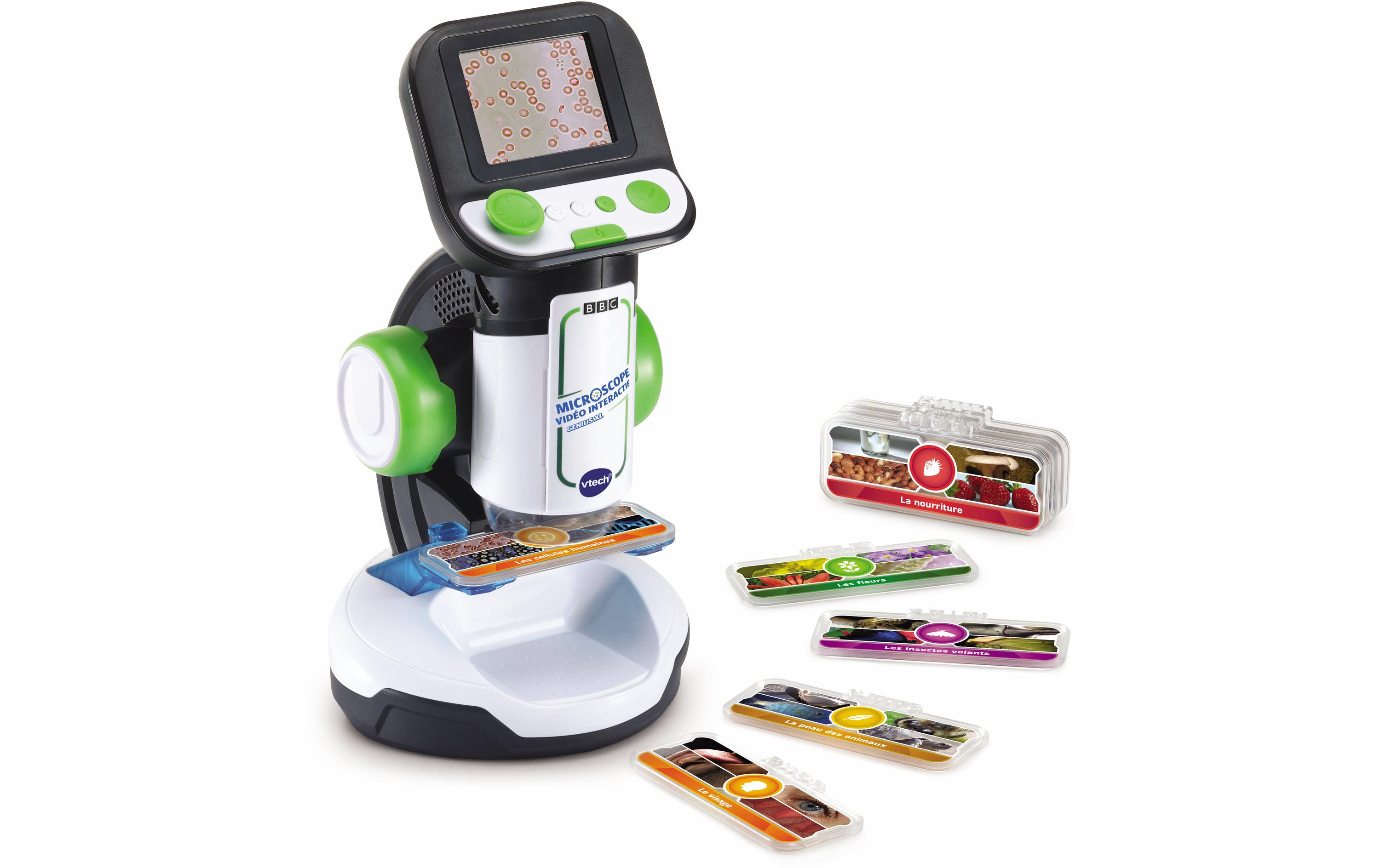 Genius XL – Microscope vidéo interactif -FR-Kinderfreundliches Mikroskop mit 3 Spielmodi