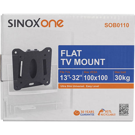 Sinox One SOB0110 Tv vægbeslag - sort