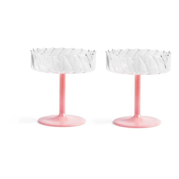 &Klevering Coupes Twirl - Set de 2 | Rose