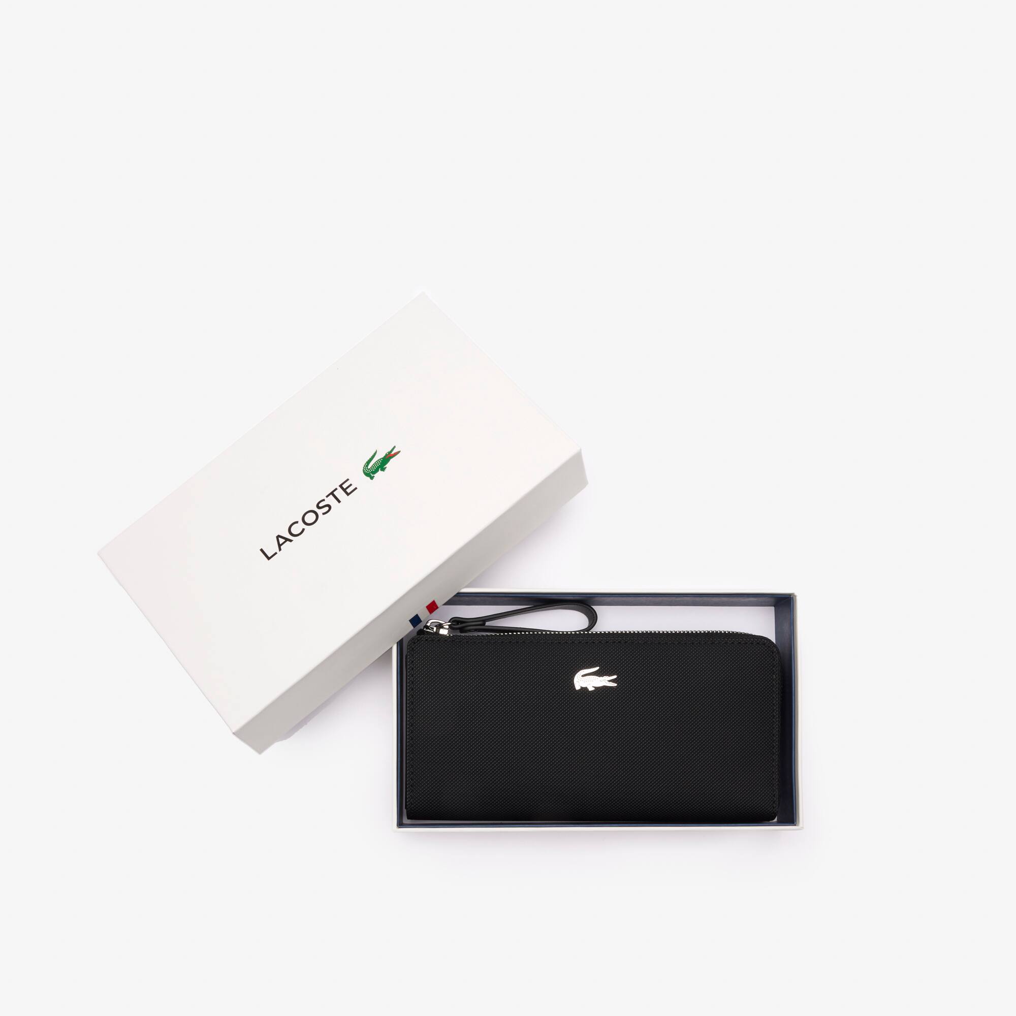 Daily Lifestyle Brieftasche aus Canvas Geldbörsen & Kleinlederwaren - Schwarz - Lacoste - Damen