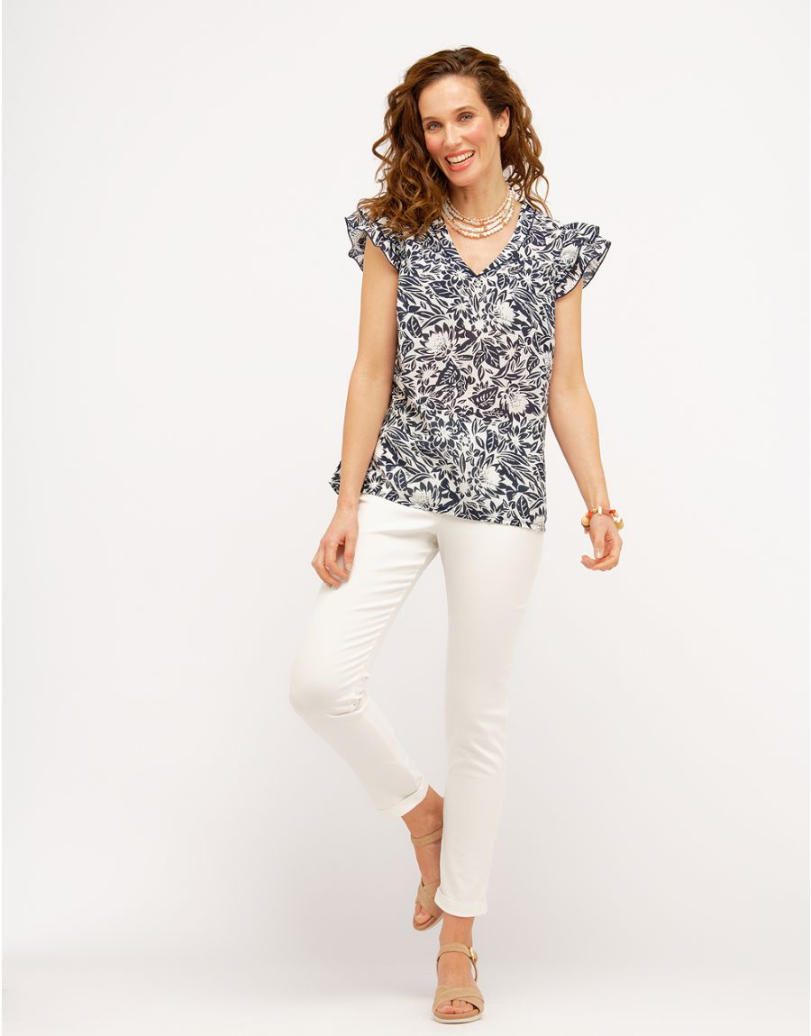 blouse légère fleurie