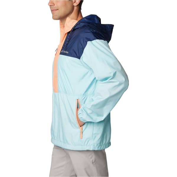 Veste COLUMBIA FLASH CHALLENGER ANORAK SPRAY/COLLEGIATE NAVY/APRICOT PLACKET & ZIP