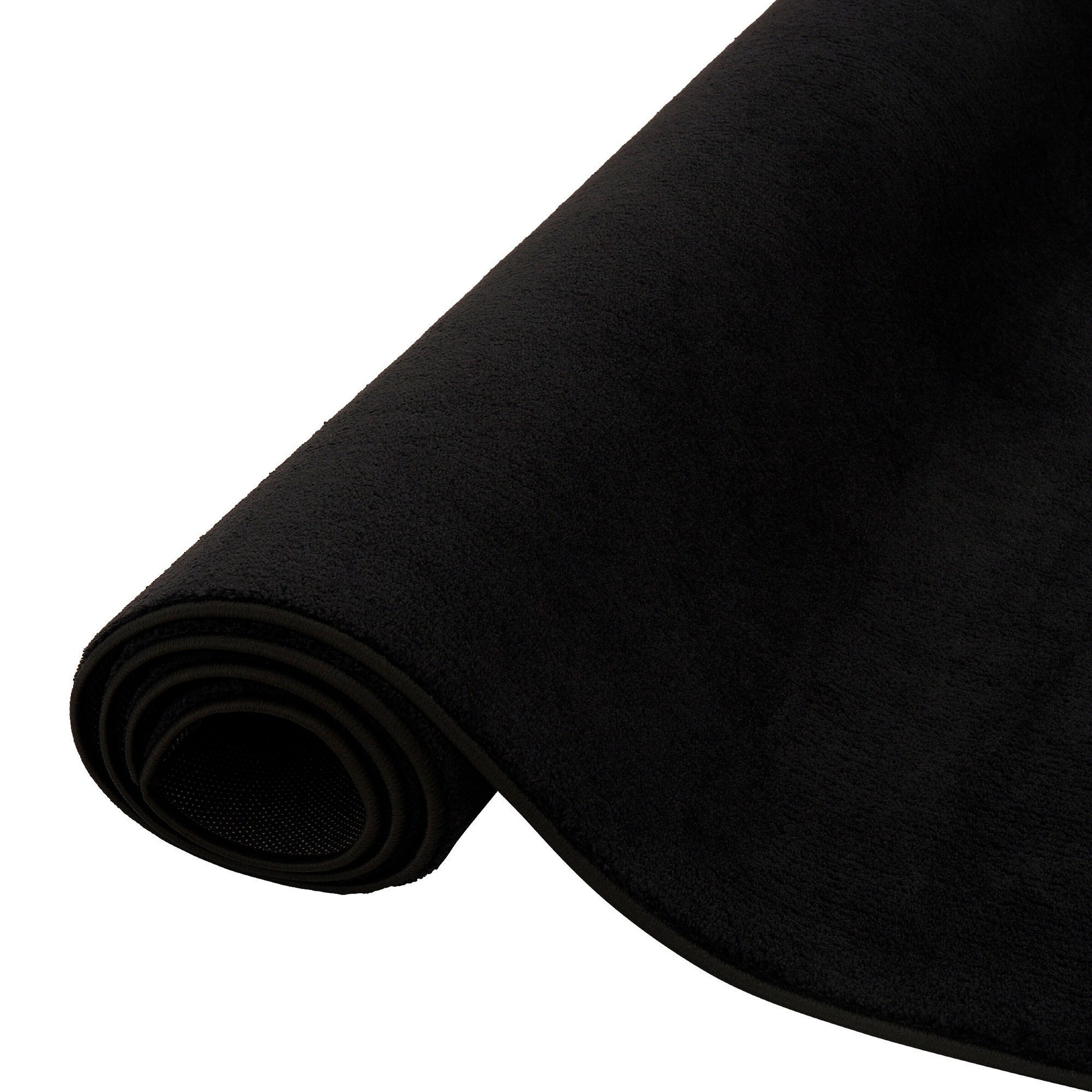 Pergamon Hochflor Langflor Teppich Super Soft Melia Kids Schwarz - 160x230 cm