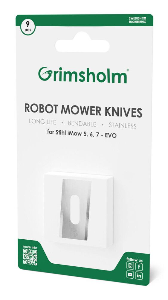 GRESSKLIPPERKNIV GRIMSHOLM TIL STIHL IMOW 5/6/7/EVO 9STK