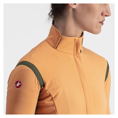 Maillot Manches Courtes Femme Castelli Gabba RoS 2 Orange/Khaki - Produit Reconditionné