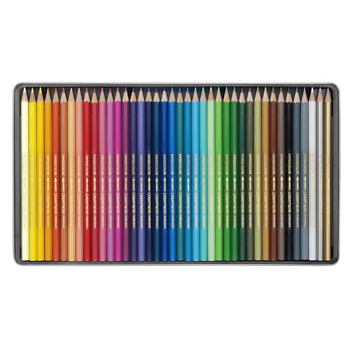 CARAN D'ACHE® SWISSCOLOR Aquarellstifte, Metall-Etuis