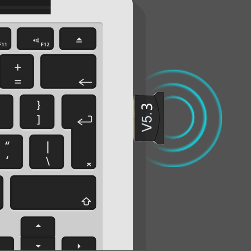 USB Dongle Bluetooth 5.3 Receiver Transmitter Wireless Konverter USB Adapter - Schwarz