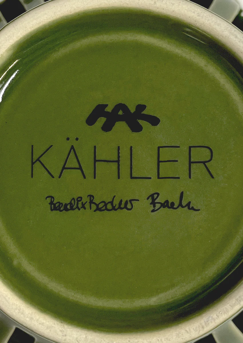 Kähler  Orangery fyrfadsstage, Green Garden - Ø9,5 cm.