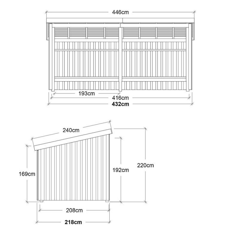 REDSKAPSBOD PLUS NORDIC MULTI 2 INKL TAKPAPP UBEHANDLET 9,5M²
