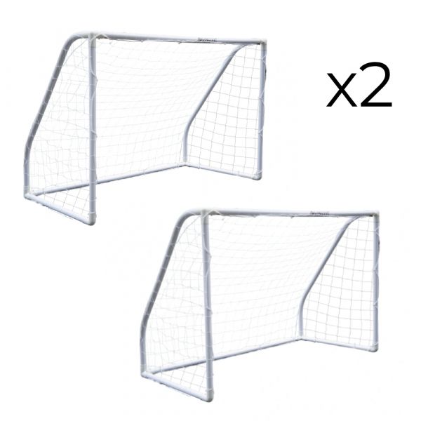 Conjunto de Balizas 180 x 91 x 120 cm em Pvc White