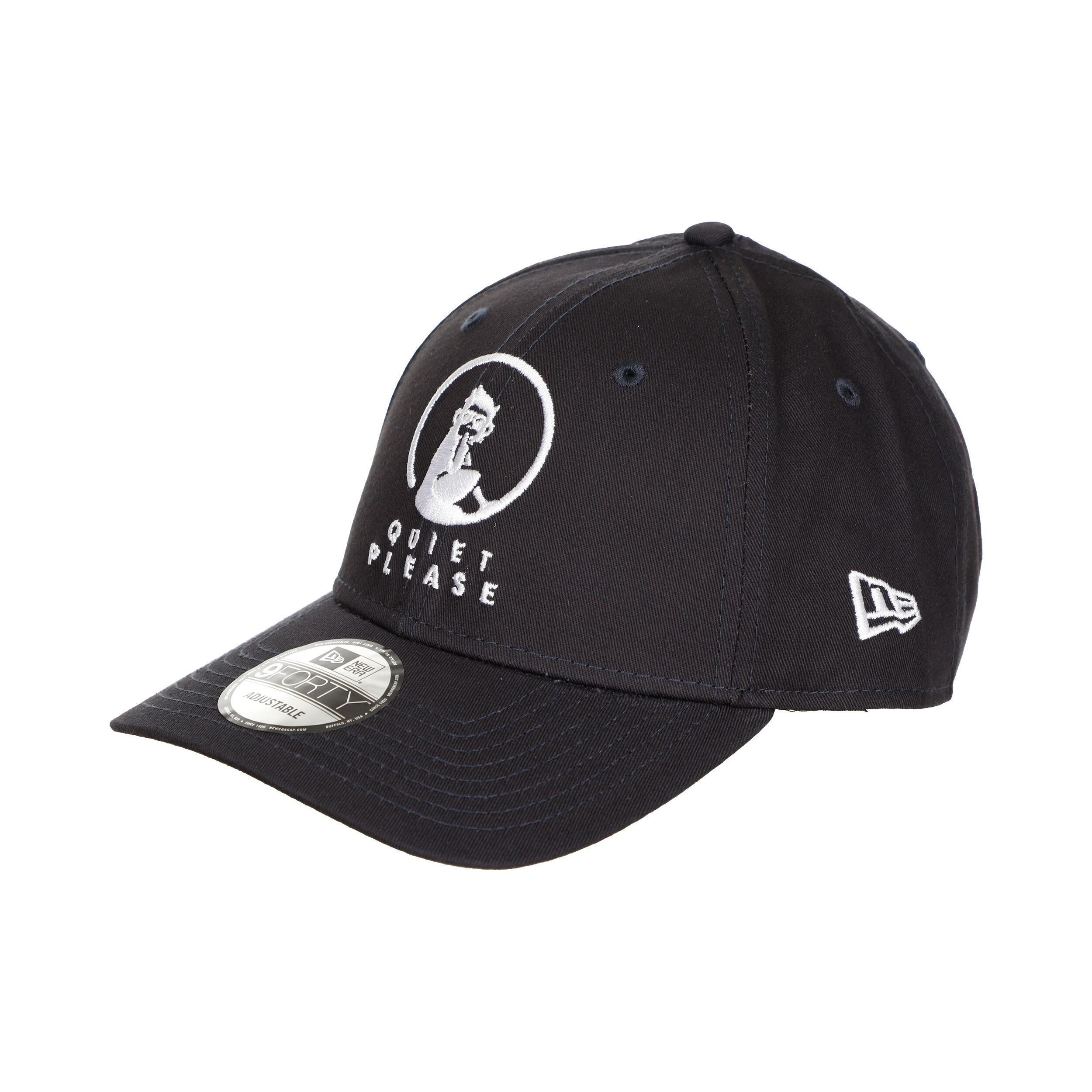 Quiet Please New Era Core 9 Forty Casquette - Bleu Foncé , Blanc