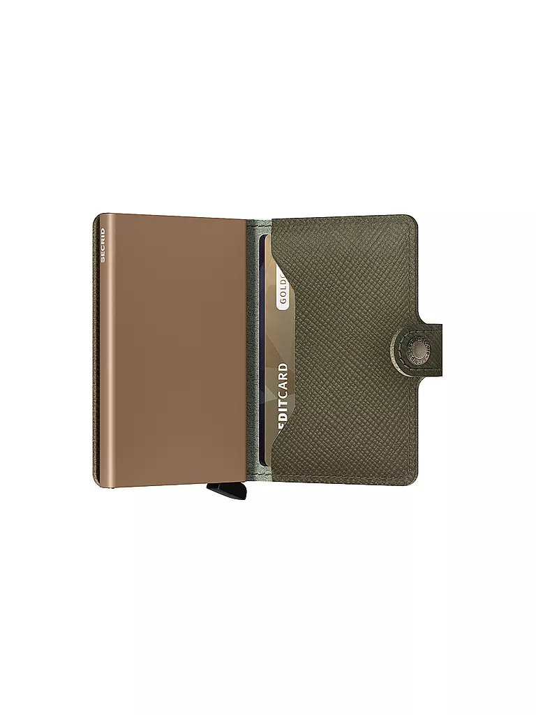 SECRID Geldbörse - Miniwallet Saffiano Olive olive