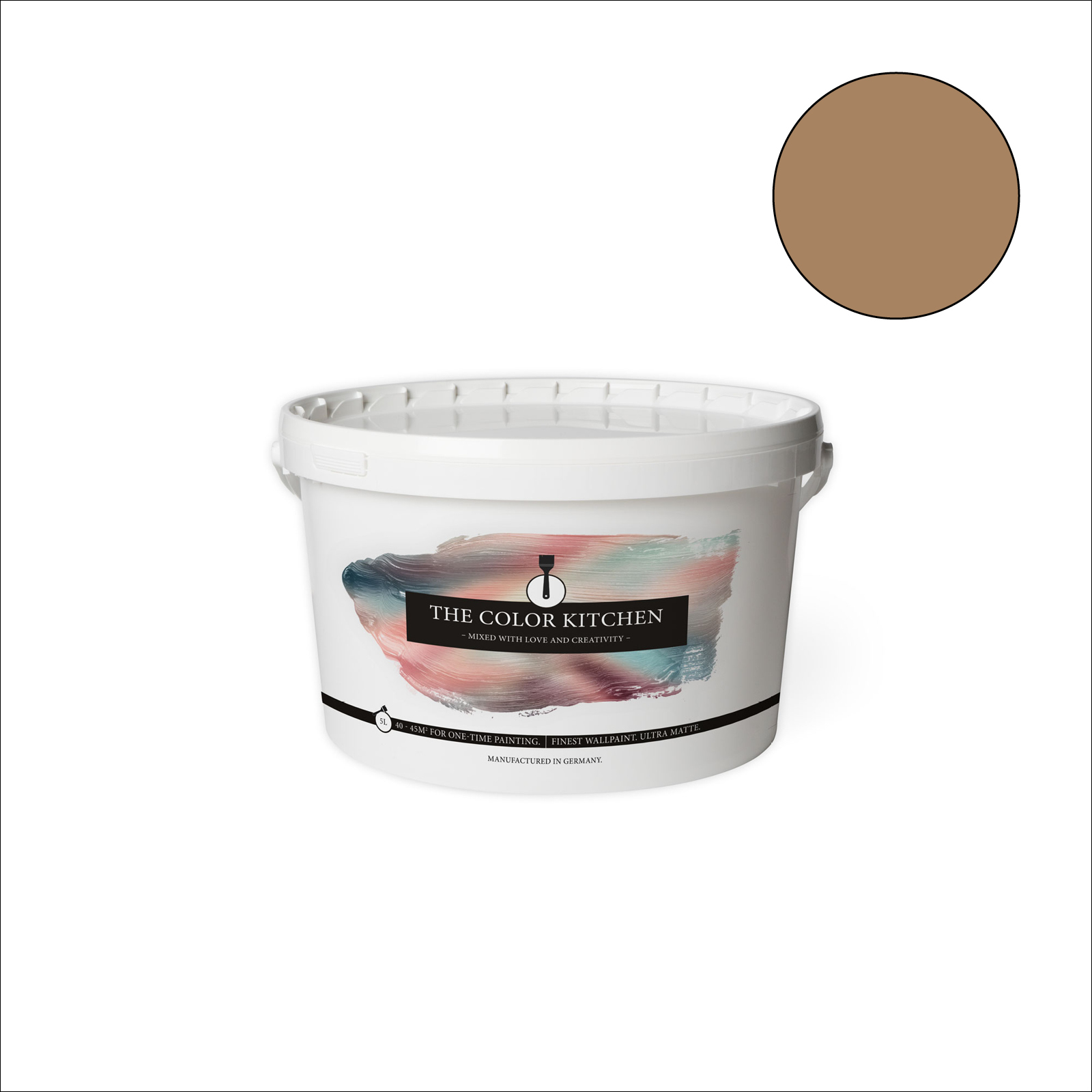 The Color Kitchen Wandfarbe Certain Cinnamon - braun matt - 5 Liter