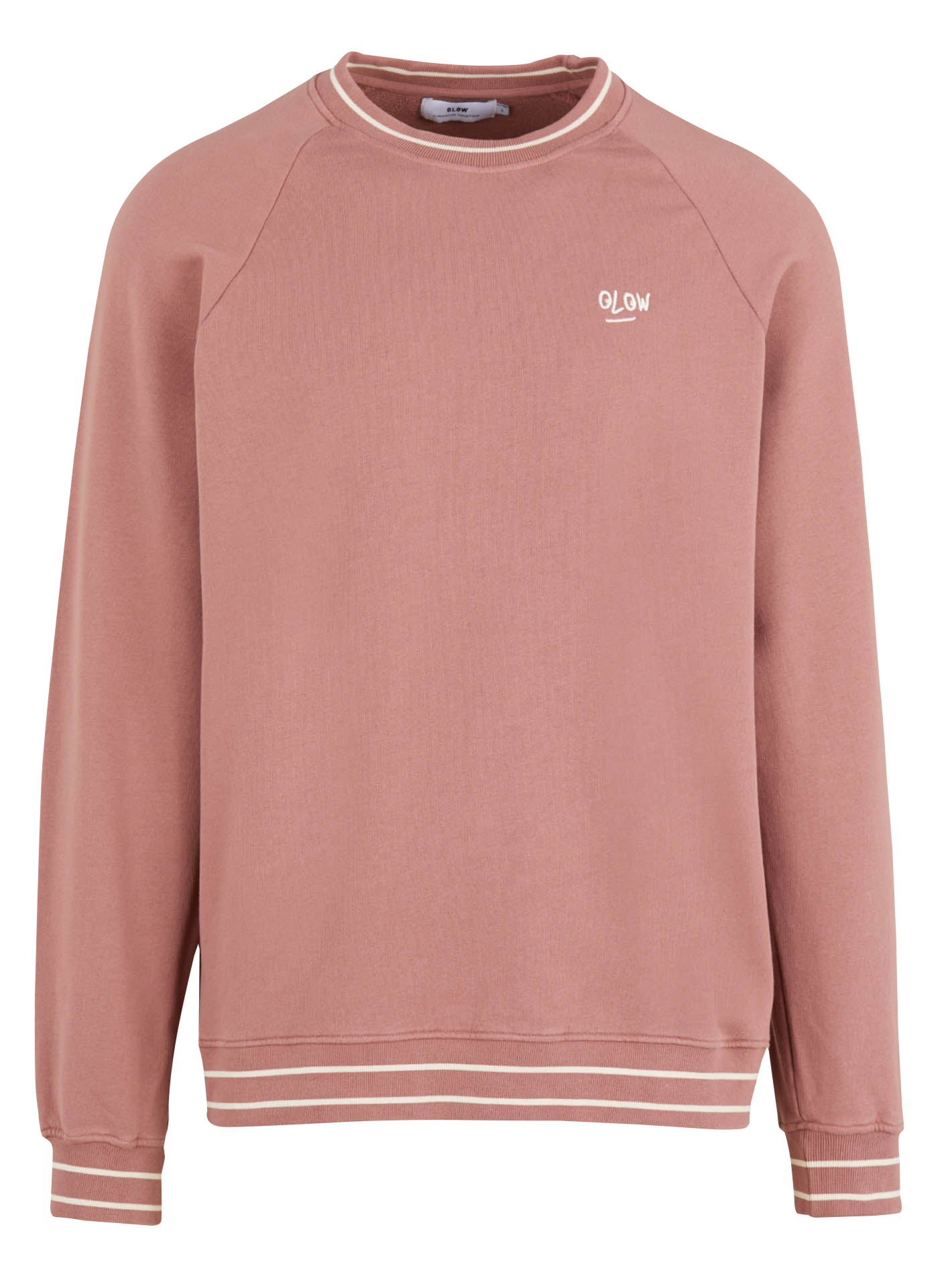 CRUZ - Sweat col rond regular-fit brodé en coton bio | Marron