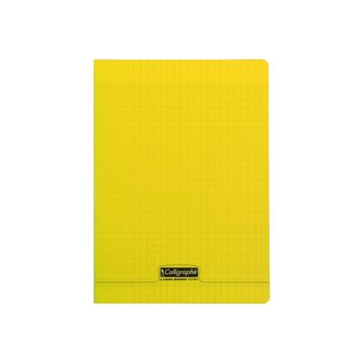 Calligraphe 8000 - Cahier polypro A4 (21x29,7 cm) - 96 pages - grands carreaux (Seyes) - jaune