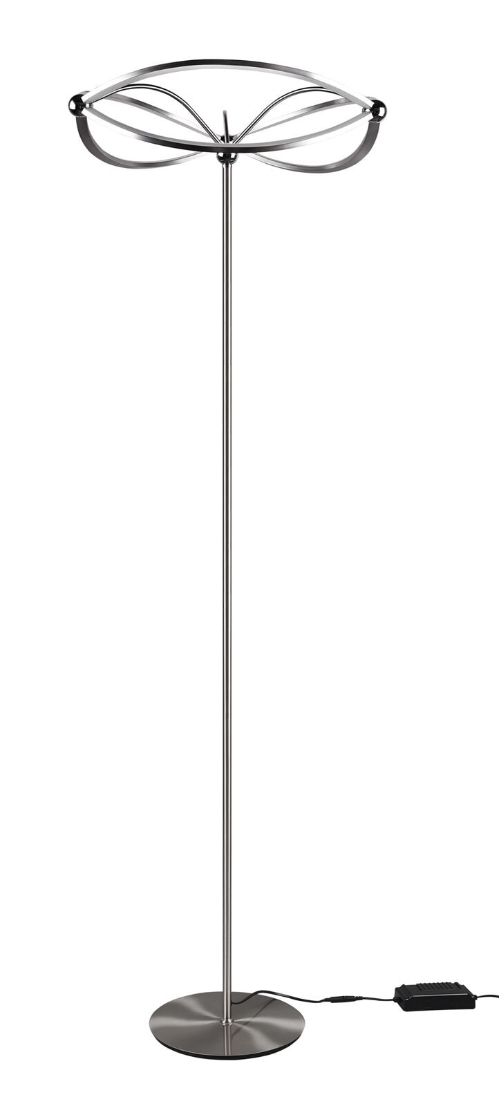 Charivari Stehleuchte, 421210107, grau, silberfarben,D/H: 52/175 cm, Metall