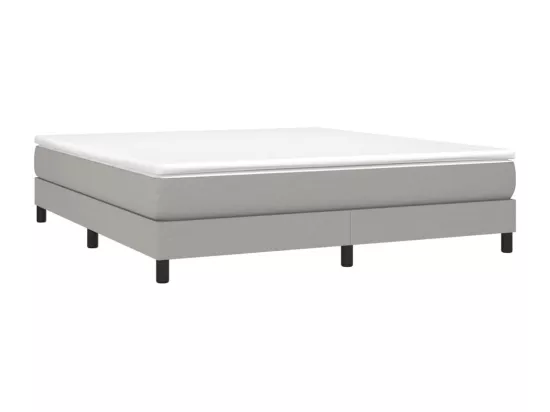 Sommier à lattes de lit Gris clair 160x200 cm Tissu