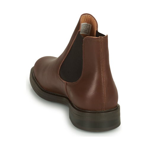 Selected - SLHBLAKE LEATHER CHELSEA BOOT - Marron