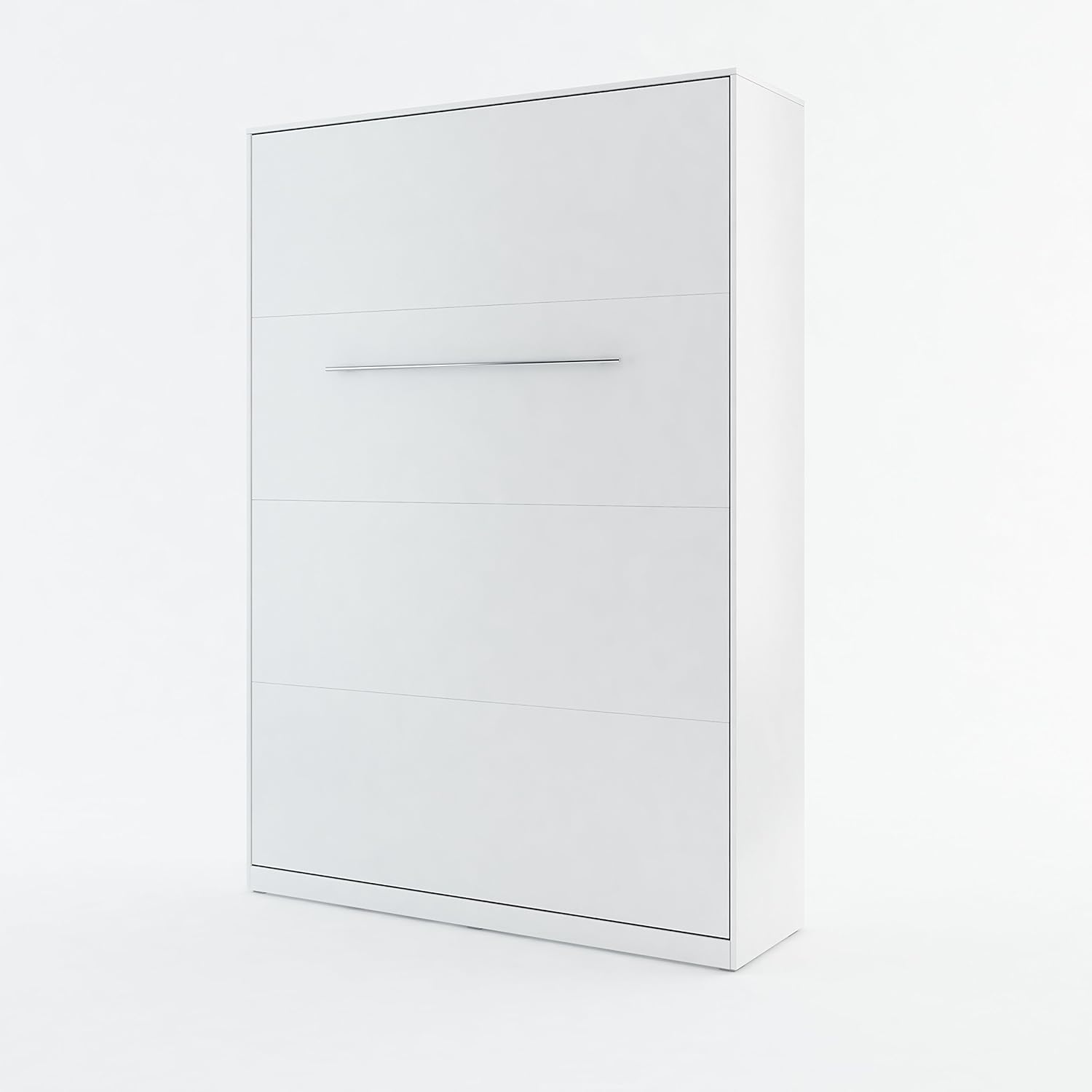 BIM Furniture Wandbett Vertical Schrankbett LENART Concept PRO Wandklappbett, Schrankklappbett Wandbett, Schrank mit integriertem Klappbett, Funktionsbett (Weiß Matt, 140 x 200 cm)