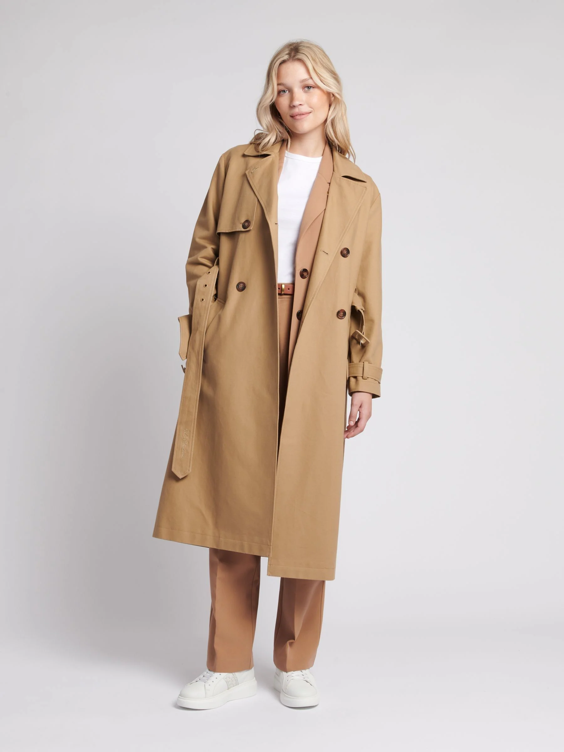 Natuurlijk - U.S. Polo Assn. Trenchcoat van 100% katoen voor dames