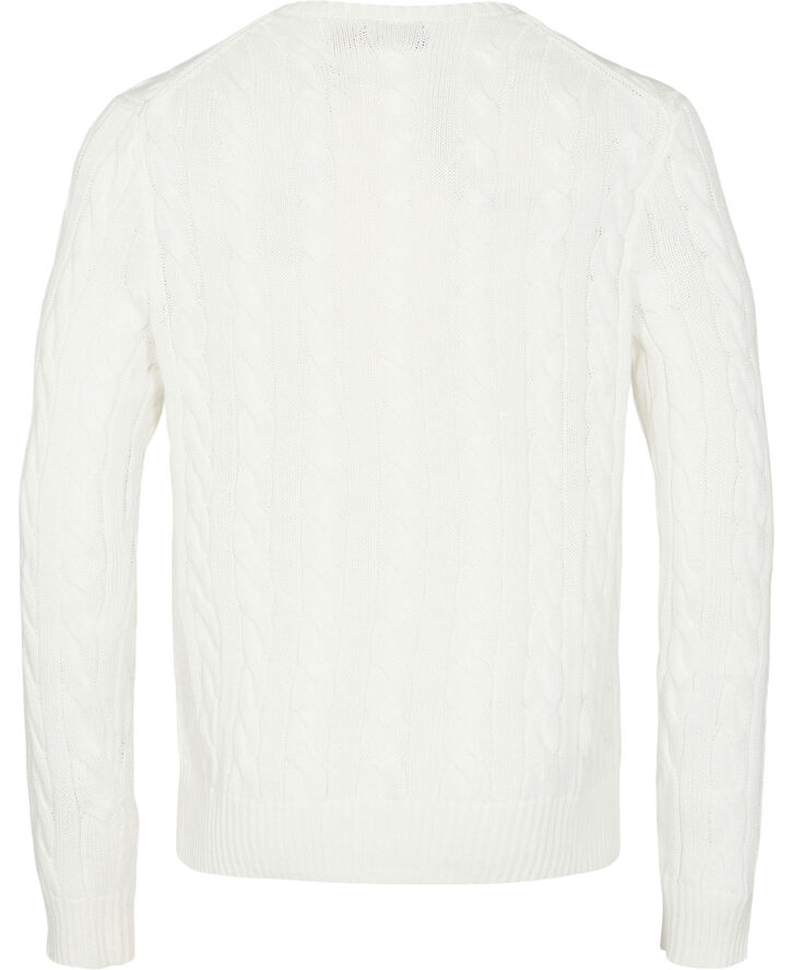 Polo Ralph Lauren Cable-Knit Cotton Sweater Hvid