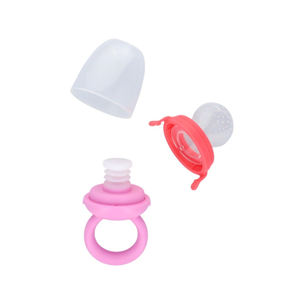 Tétine grignoteuse rose Pause goûter